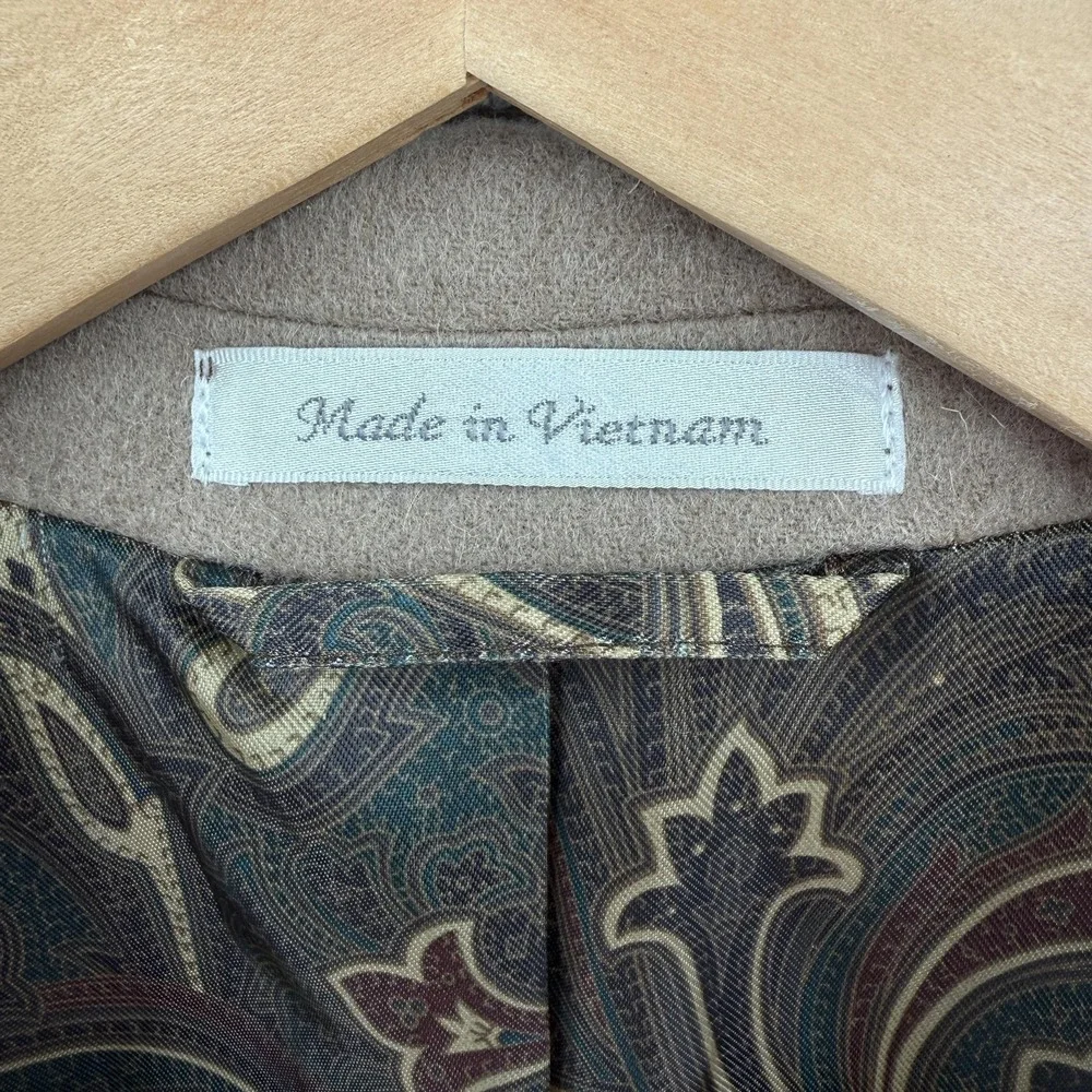 Lauren‎ Ralph Lauren Sport Coat Mens 44L Brown Wool Cashmere Two Button Blazer